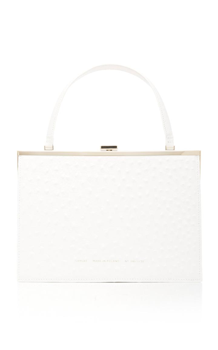 Chylak Textured-leather Top Handle Bag