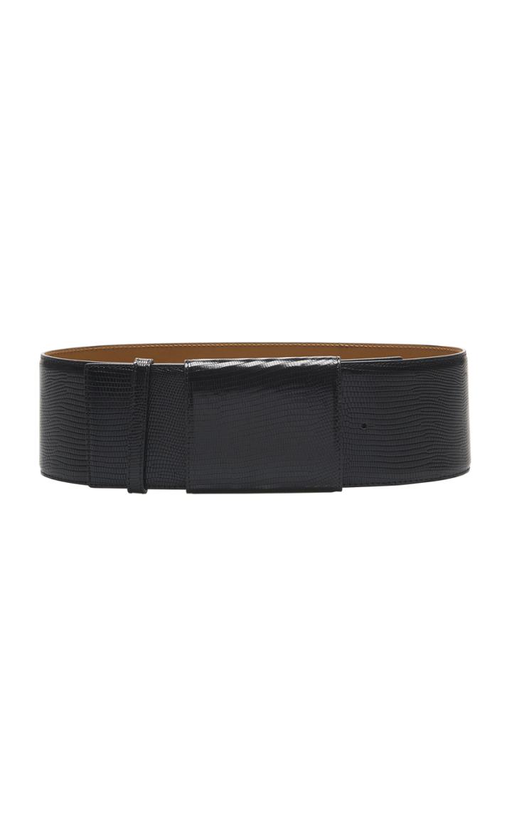 Moda Operandi Marni Lizard-effect Leather Belt Size: 70 Cm