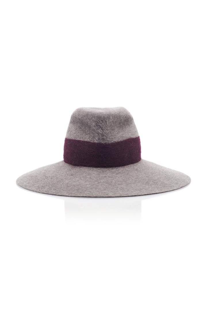 Lola Hats Strap Two-tone Felt Hat
