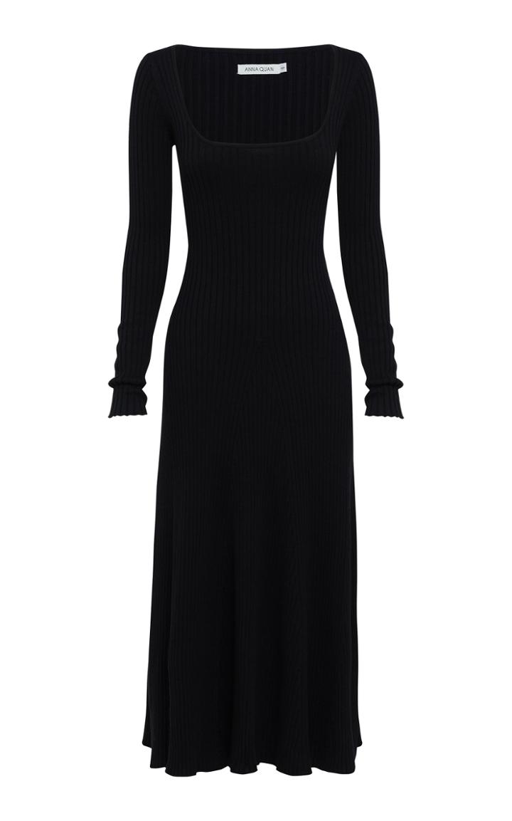 Moda Operandi Anna Quan Vesna Cotton Ribbed-knit Dress