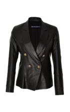 Zeynep Arcay Tailored Leather Blazer