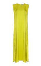 Vanda Jacintho Long Sonia Jacquard Silk Dress