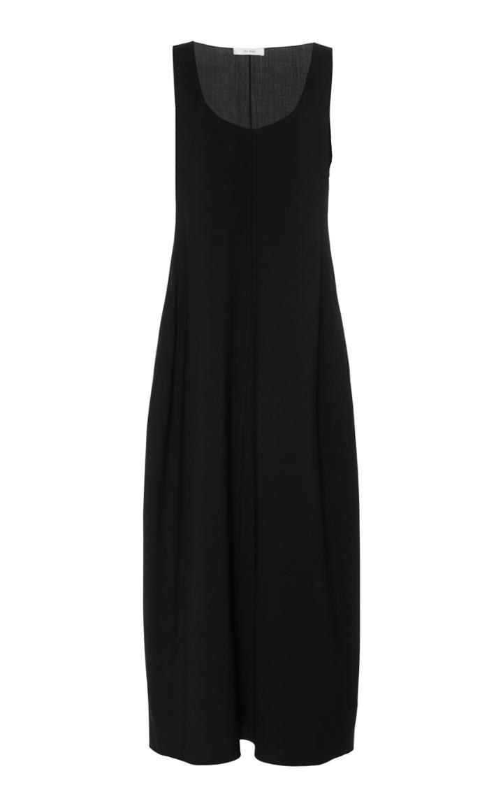 Moda Operandi The Row Lee Scoopneck Crepe Midi Dress Size: 2