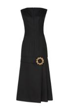 Jacquemus Embellished Dropped Waist Wool Dress