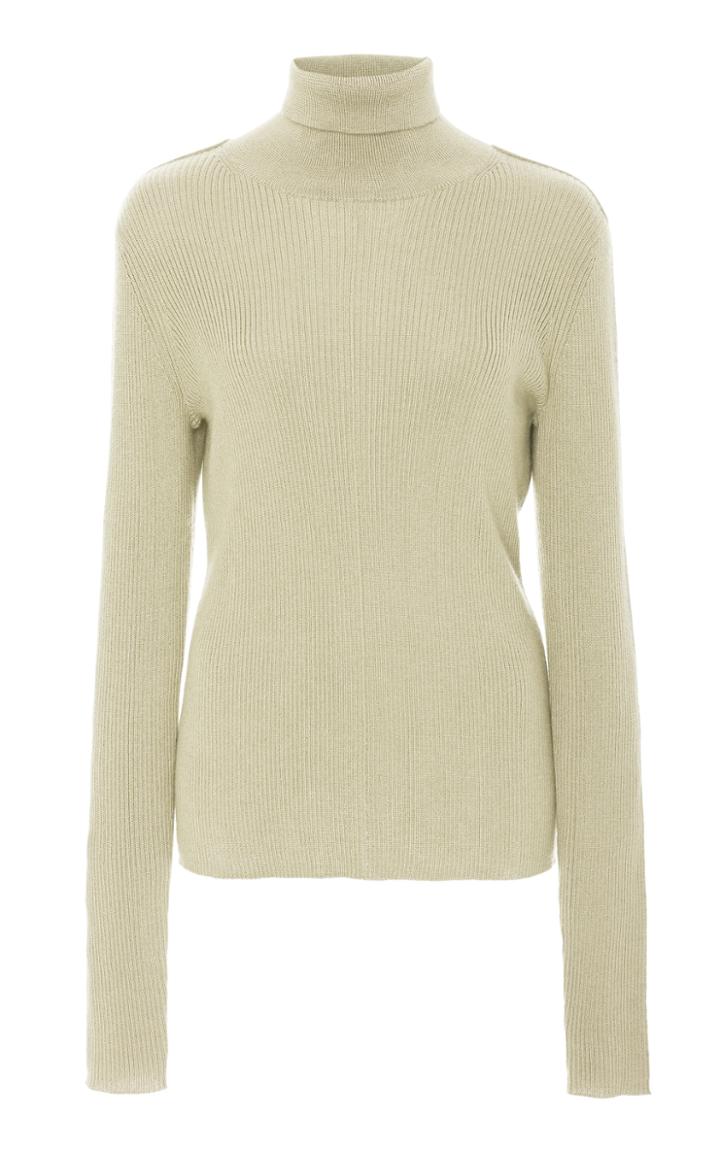 Sally Lapointe Ribbed Silk-cashmere Turtleneck