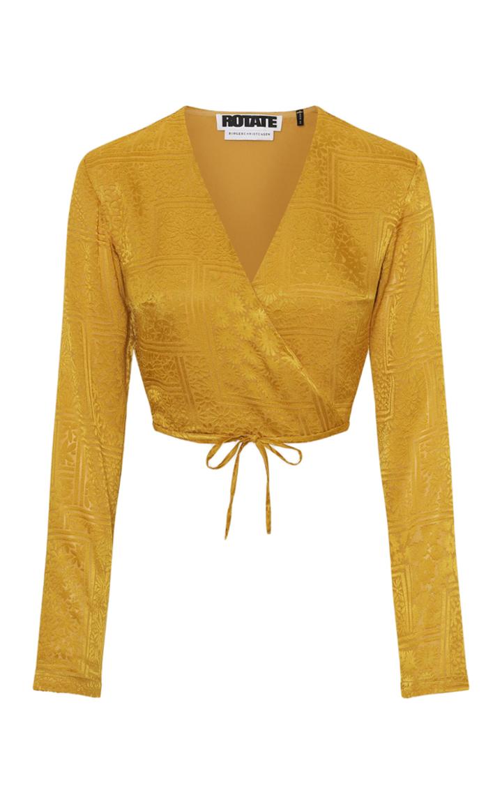 Moda Operandi Rotate Jeanette Jacquard Wrap Top