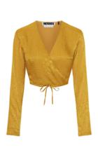 Moda Operandi Rotate Jeanette Jacquard Wrap Top
