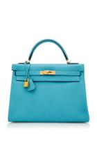 Hermes Vintage Hermes 32cm Saint Cyr Togo Leather Sellier Kelly