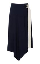 Tibi Lightweight Ponte Asymmetric Drape Skirt