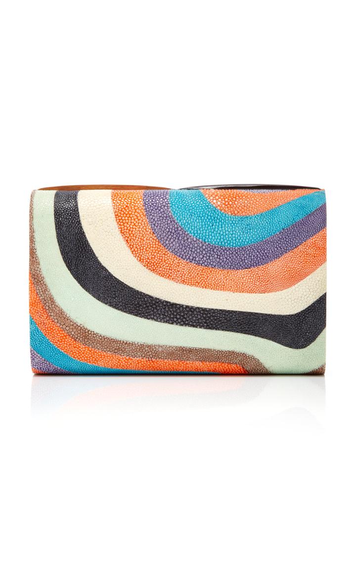 Anastasia Vitkina Shagreen Seawave Clutch