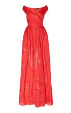 Zuhair Murad El Rocio Embroidered Organza Gown