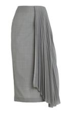 Moda Operandi A.w.a.k.e. Mode Pleated Wool Skirt
