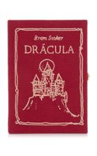 Olympia Le-tan Dracula Appliqud Embroidered Canvas Clutch
