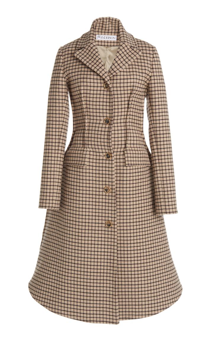 Moda Operandi Jw Anderson Wool-blend Angle Hem Coat