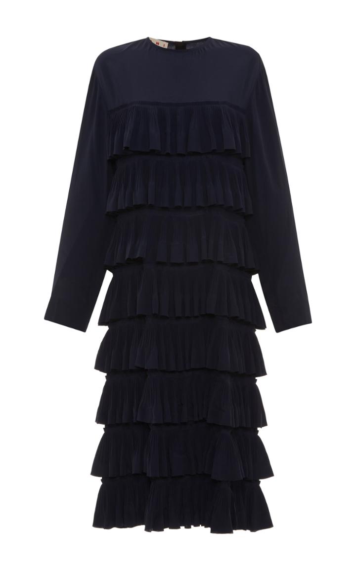 Marni Long Sleeve Tiered Dress
