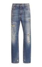 Dolce & Gabbana Mid-rise Distressed Jeans
