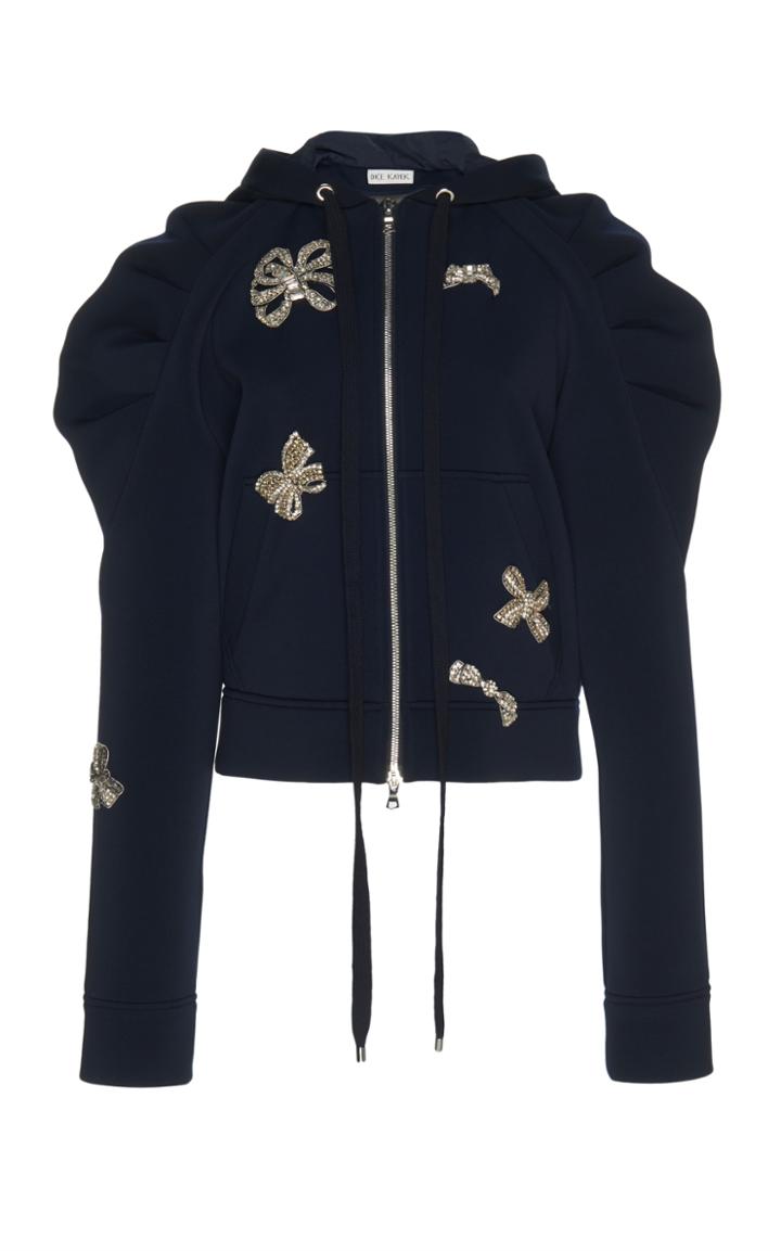Dice Kayek Embellished Zip Up Top