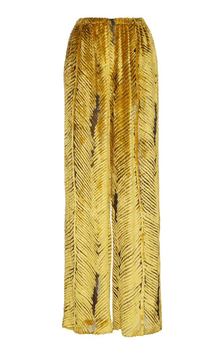 Sandra Mansour Girafe Du Soleil Velvet Pant