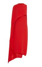 Narciso Rodriguez Cape-effect Silk-crepe Dress