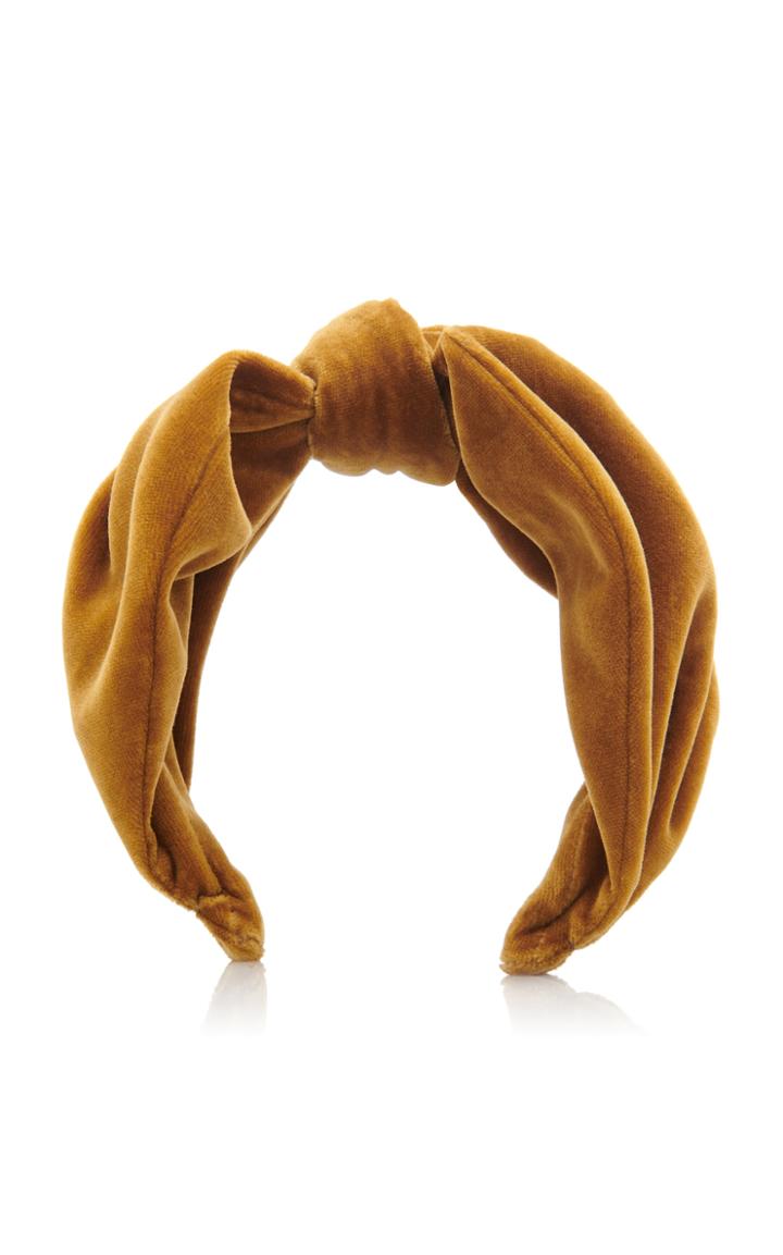 Prada Knotted Velvet Headband