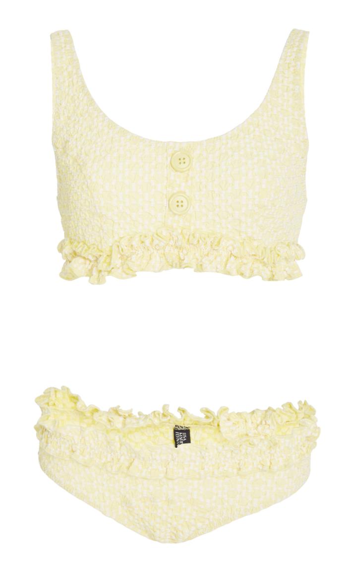 Lisa Marie Fernandez Colby Ruffle Bikini Set