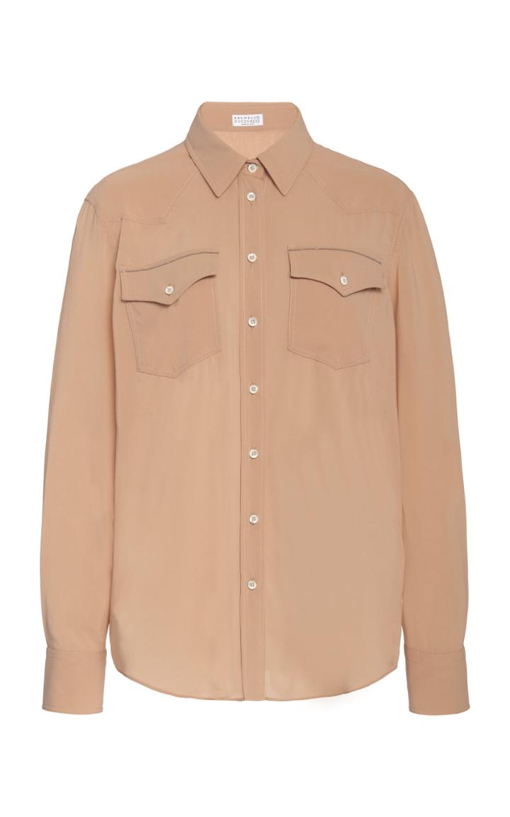 Brunello Cucinelli Silk-blend Shirt