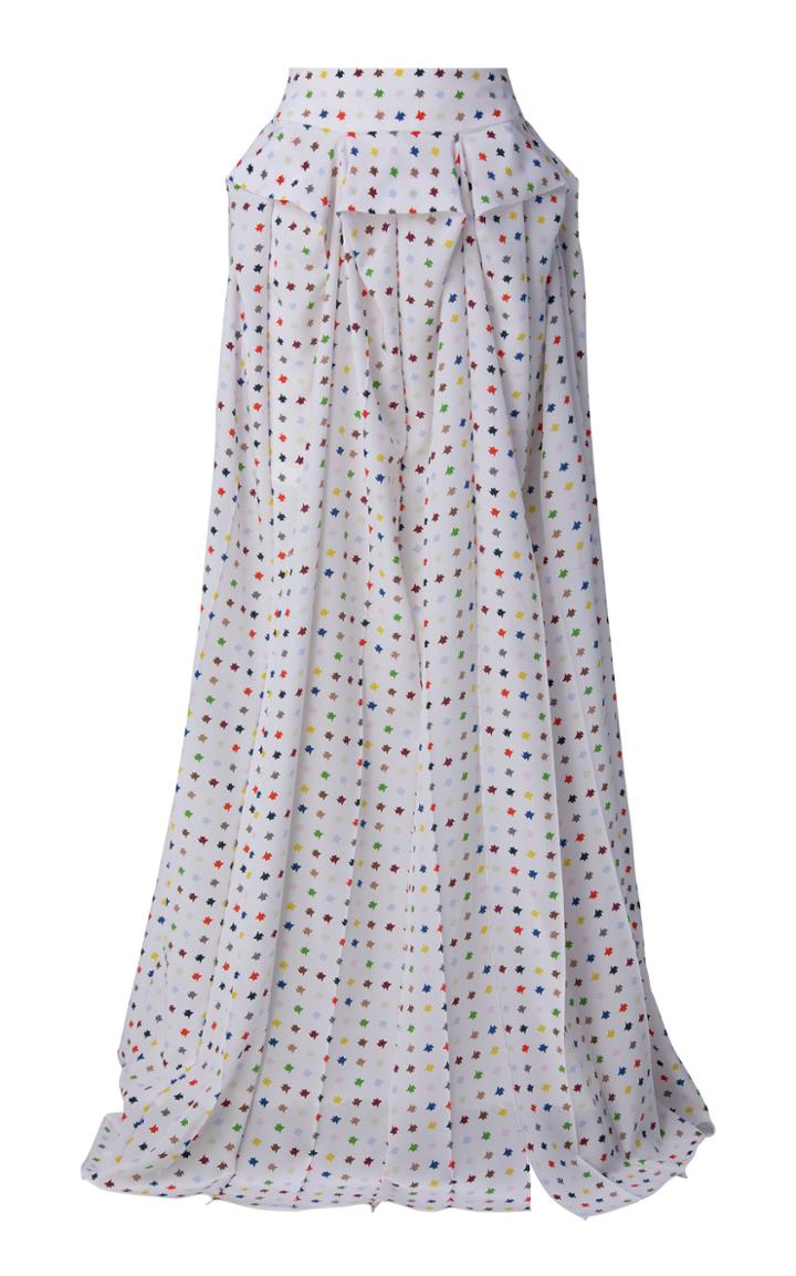 Moda Operandi Akris Pleated Silk Maxi Skirt