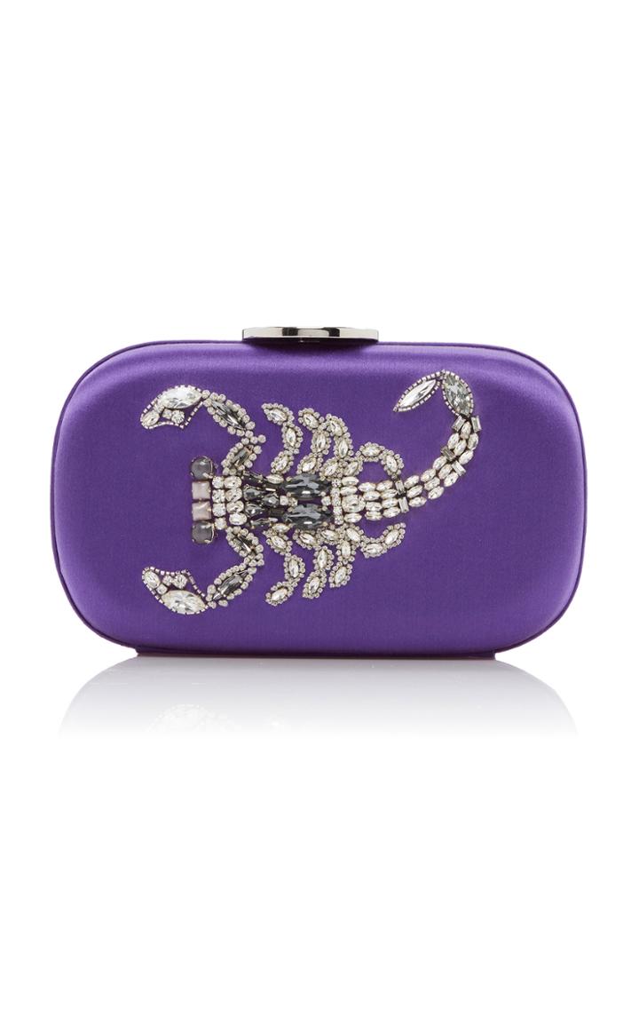 Giambattista Valli Embellished Satin Clutch