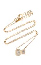As29 Duplex Illusion 18k Gold Diamond Necklace