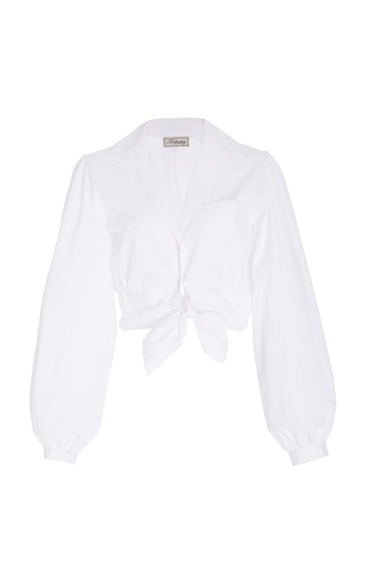 Temperley London Isla Cropped Shirt