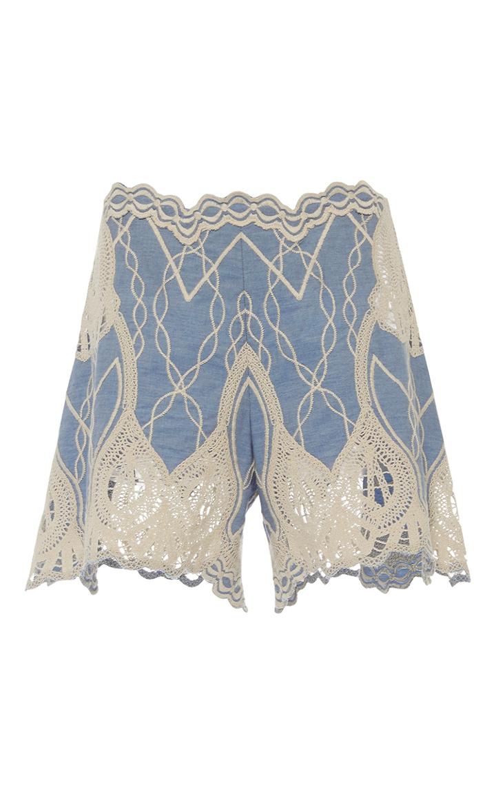 Jonathan Simkhai Crochet Embroidered Short