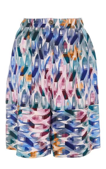 Christina Economou Printed Bermuda Shorts