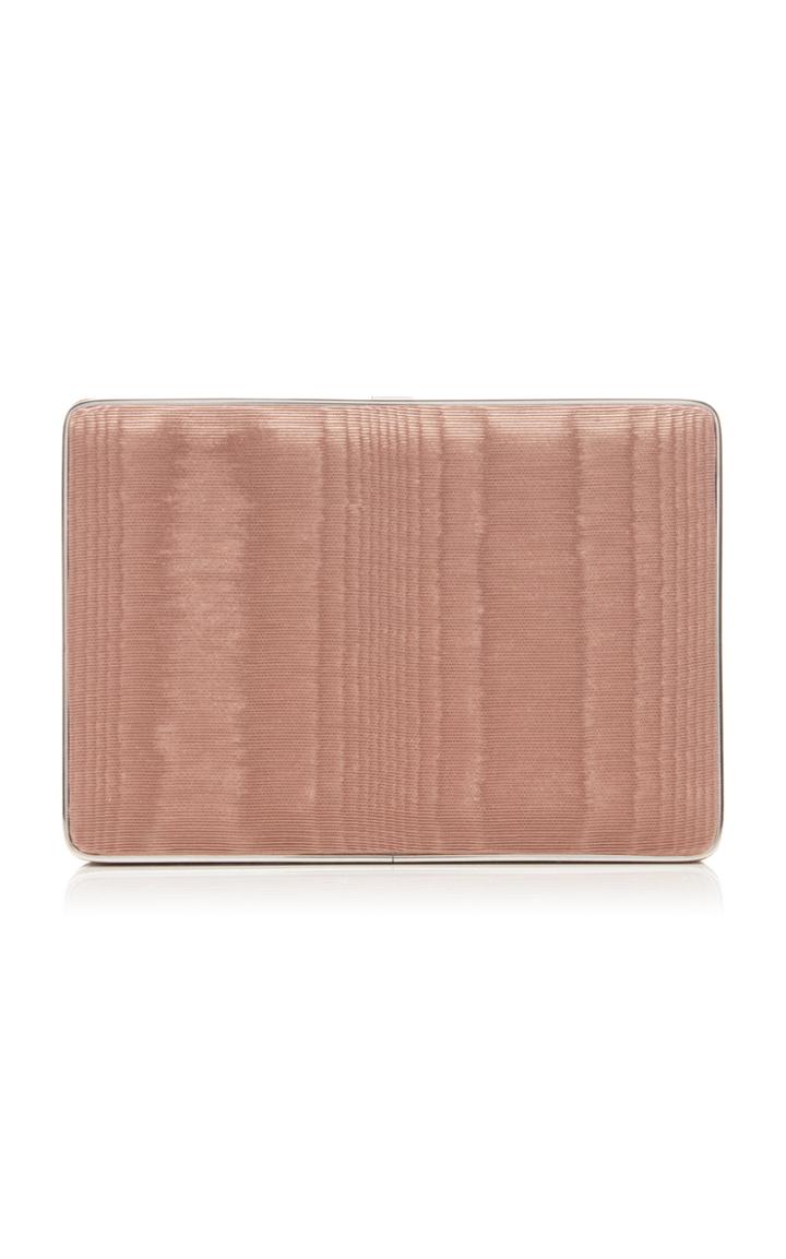 Moda Operandi Hunting Season Square Satin Moire Compact Clutch