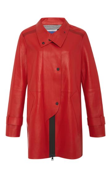 Whitcomb Nephin Waterproof Leather Raincoat
