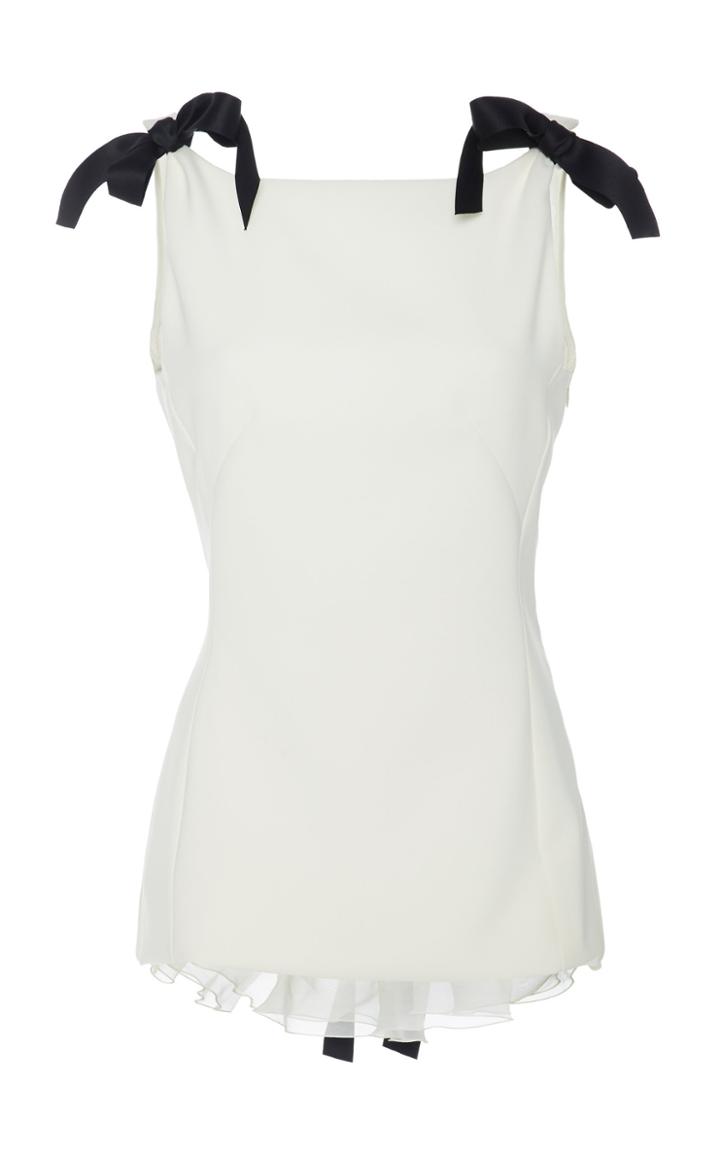 Marchesa Sleeveless Crepe Tunic Top