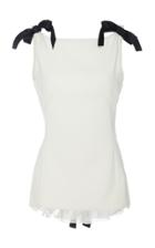 Marchesa Sleeveless Crepe Tunic Top