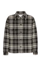 Ami Plaid Wool-blend Flannel Shirt
