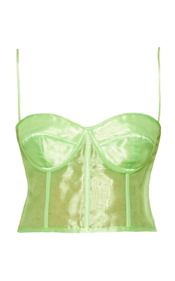 Moda Operandi Mach & Mach Organza Corseted Top