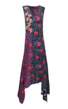 Roopa Daylily Asymmetric Dress