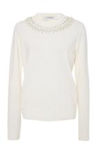 Givenchy Pearl Embroidered Crewneck Pullover