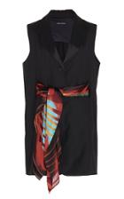 Wynn Hamlyn Scarf Wool-blend Blazer Dress