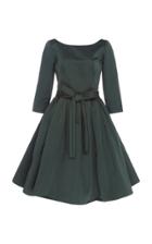 Marc Jacobs Belted Pleated Crepe De Chine Dress