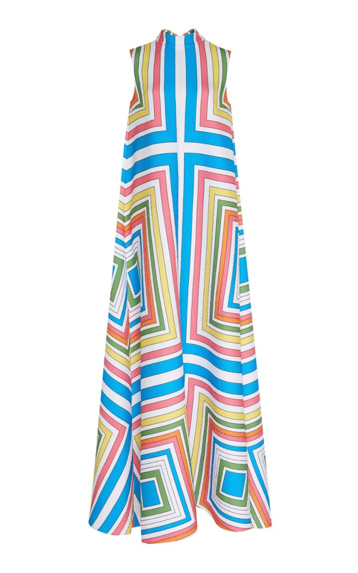 Emilia Wickstead Nadine High Neck Maxi Dress