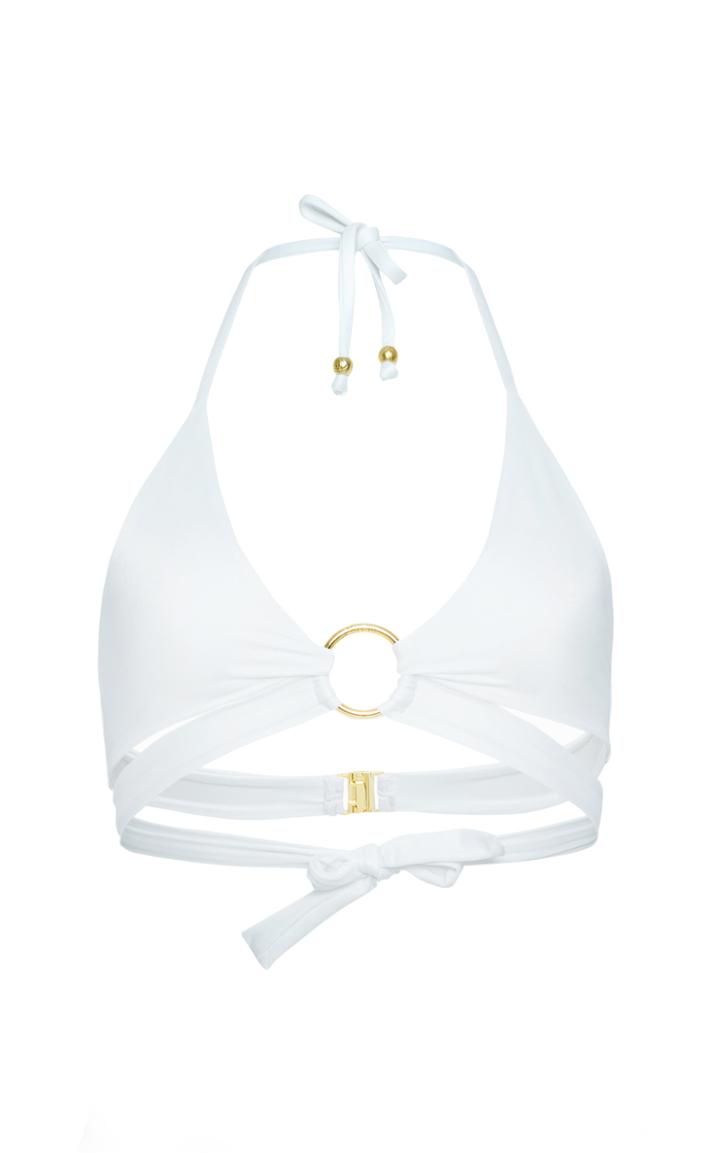 Moda Operandi Cin Cin Solid Gold Hoop Halter Top