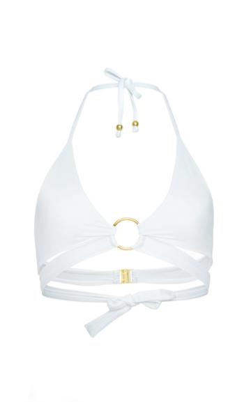 Moda Operandi Cin Cin Solid Gold Hoop Halter Top