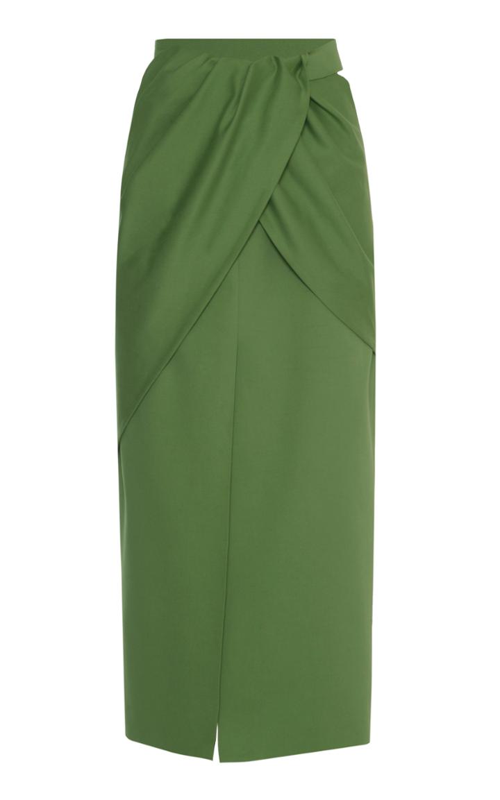 Aleksandre Akhalkatsishvili Knotted Cotton Midi Skirt