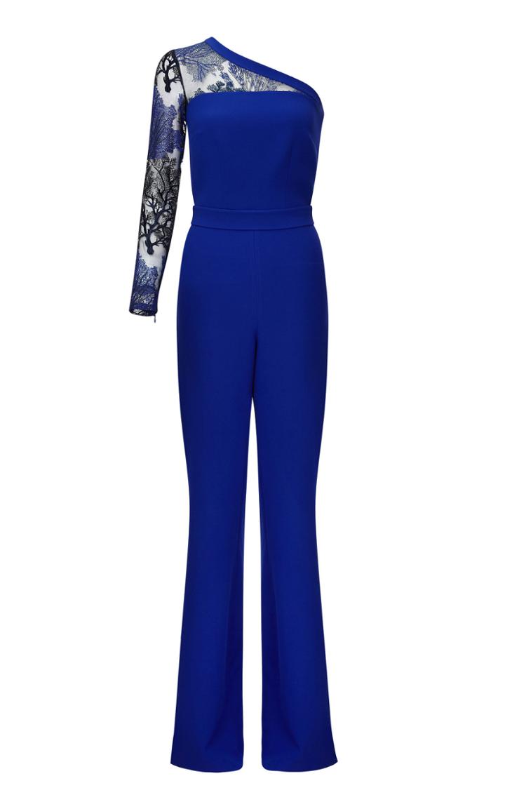 Safiyaa Earla Heavy Crepe Flared Jumpsuit