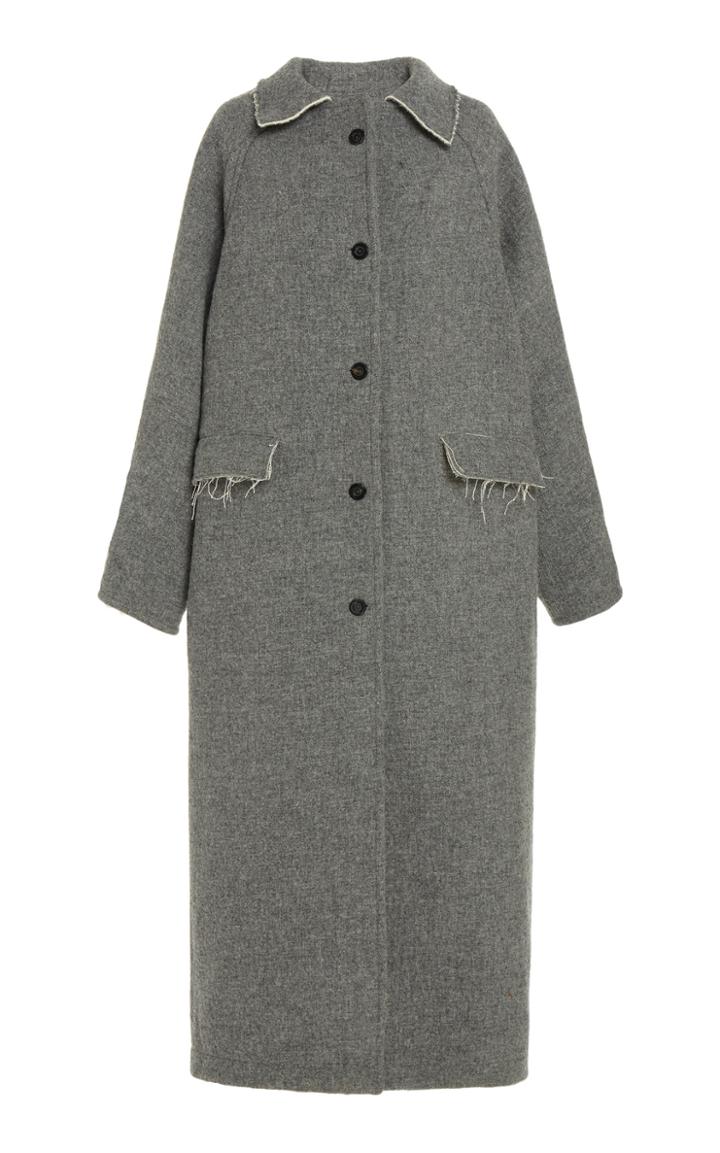 Kassl Double-faced Wool And Cotton Coat