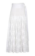 Rahul Mishra Gulab Horizon Embroidered Silk Skirt