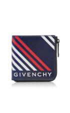 Givenchy Striped Logo Zip Wallet